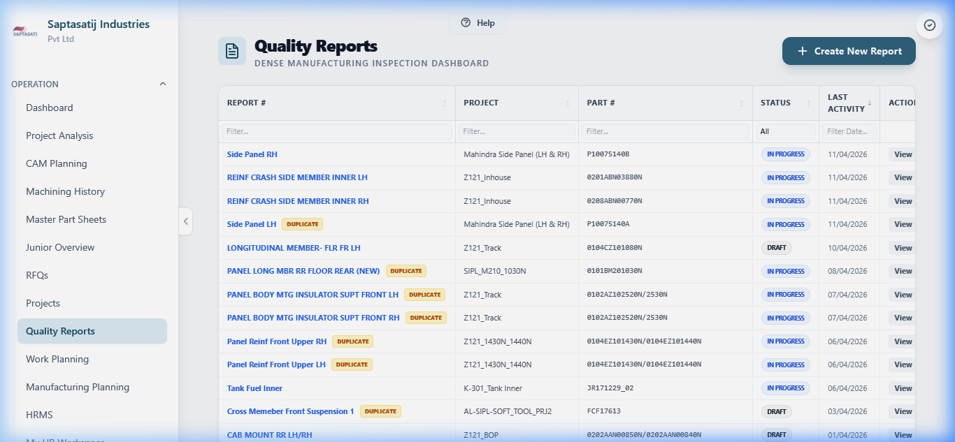 Stratos quality dashboard